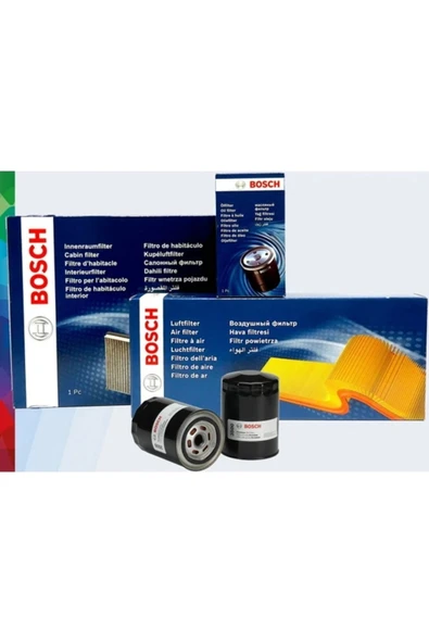 Bosch Uzmanparça Toyota Corolla 1.4 D4d Dizel Filtre Set 2010-2018 Hava Yağ Yakıt Standart Polen ürün görseli