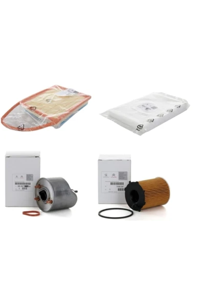 Adoil Filtre Seti Peugeot 308,5008,tepee 302 -c Elyseel (4`lü Set) - Resim 4