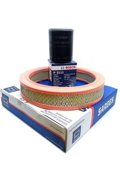 Sardes Tofaş Doğan Kartal Slx 1.6 Şahin 1.6 1994 SONRASI Hava Ve Yağ Filtresi 2'li Seti ürün görseli