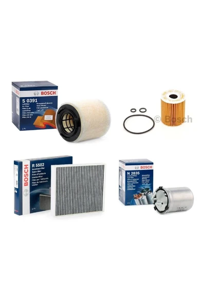 Bosch Vw Polo 1.2 Tdi Filtre Bakım Seti 2010-2014 Karbonlu ürün görseli