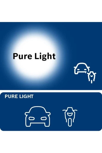 Bosch 12V H7 AMPUL PURE LİGHT ÇİFTLİ FAR AMPULU - 2