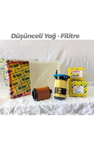 Fiat Opar Doblo 1.6 Uyumlu  Filtre Bakım Seti ürün görseli