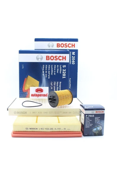 Bosch Opel Astra H 1.4 Z14xep Periyodik Bakım Seti Marka 3lü Set ürün görseli