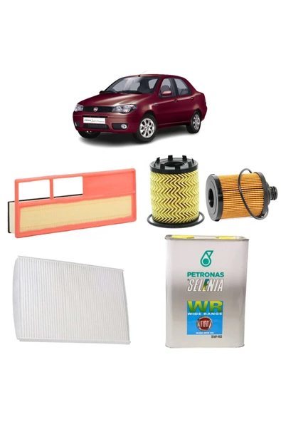OPAR Fiat Albea 3plus Filtre Bakım Seti 1.3 Jtd Multijet 16v Selenia Petronas Yağlı 2002-2012 Kit1505c ürün görseli