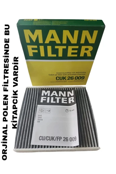 MANN Cuk26009 Kabin Filtresi Karbonlu Golf 13- Passat 15- Audi A3 13- Seat Leon 13- - 2