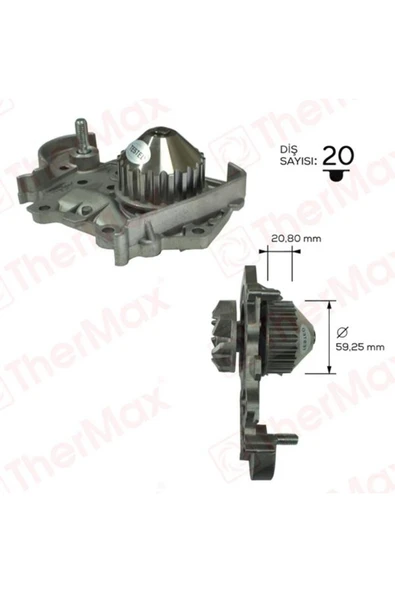 THERMAX Devirdaim Mgn-r19 1.6 Enj Clıo Symol 1.4 K7m-logan-sandero 1.4i-1.6i-qashqaı 1.6 ürün görseli