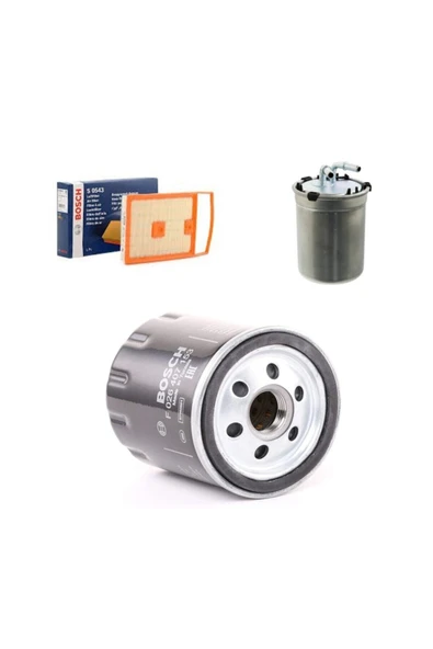 Bosch Filtre Bakım Seti Volkswagen Polo 1.4 Tdı 2014+ Dizel  Uyumlu  Hava + Yağ F. + Yakıt Filtre ürün görseli