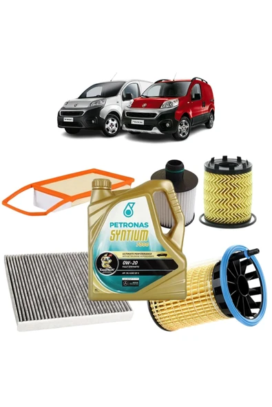 OPAR Fiat Fiorino 4plus Karbon Filtre Bakım Seti Euro 6 1.3 Jtd Multijet Selenia Petronas Yağlı 2016 Sonr ürün görseli