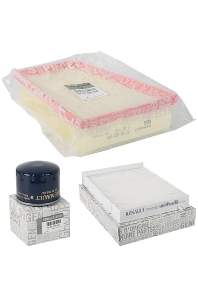 MAİS KOPYA - Renault Megane 2 1.5 Dci Filtre Seti ( Hava Filtresi - Yağ Filtresi - Polen Filtresi ) ürün görseli