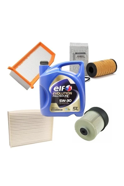 Dacia Dokker Blue Filtre Yağ Bakım Seti 1.5 Dci 2018-2020 ürün görseli