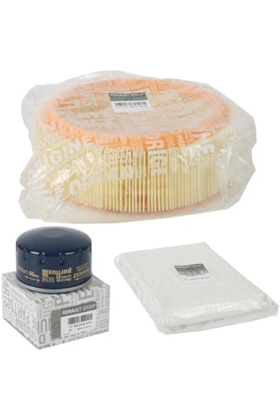 Denizer Renault Symbol 1.4 8v Filtre Seti ( Hava Filtresi - Yağ Filtresi - Polen Filtresi ) ürün görseli