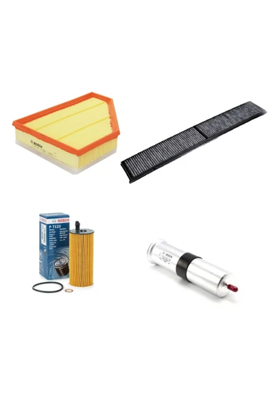 Bosch Filtre Bakım Seti Bmw X1 16 D Sdrive E84 2016-2018 Dizel Hava + Yağ Filtre + Yakıt + Polen ürün görseli