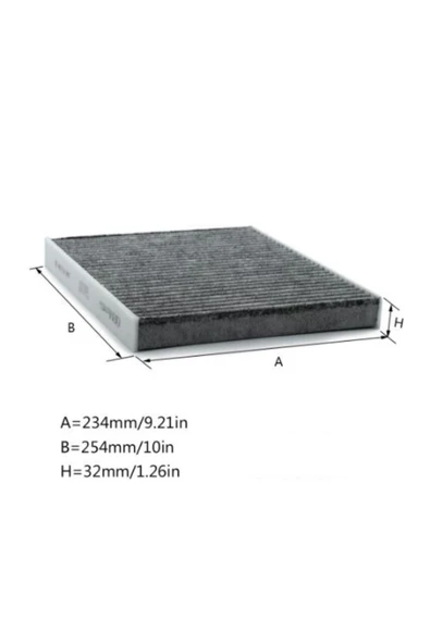 aksell Polen Filtresi Karbonlu Skoda Superb Iıı (3v) 5q0819653 - Cuk26009 ürün görseli