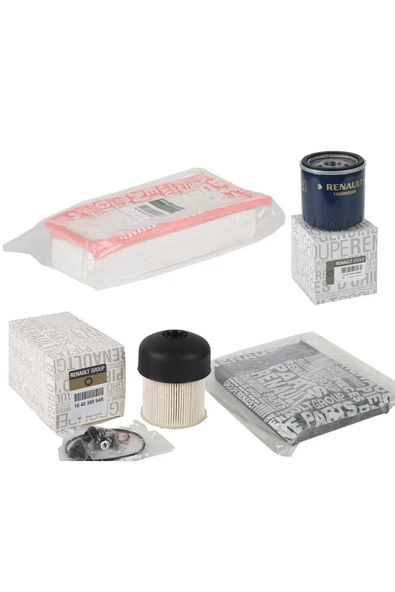 Denizer Renault Captur 1.5 Dci Filtre Seti ( Hava Yağ Yakıt Ve Polen Filtresi) ürün görseli
