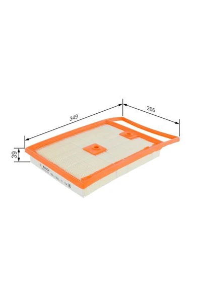 Bosch Volkswagen Polo 1.4 TDI (CUS) Hava Filtresi Bosch Marka - Resim 5