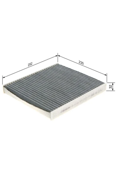 Bosch Karbonlu Polen Filtresi Vw Golf Vıı 1.6 Tdı • 110 Bg • 5g1 • 05/2015 ... 03/2017 • 81.00kw • Dbka ürün görseli