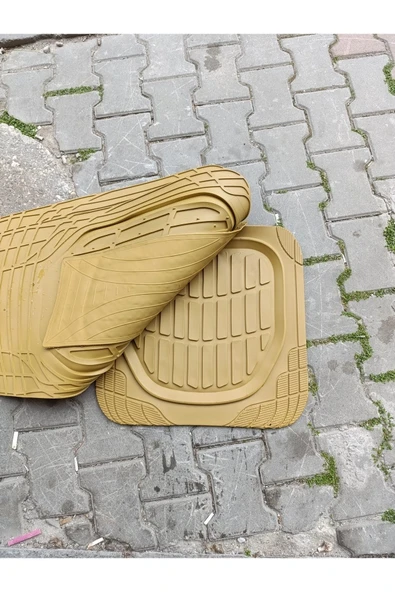 Adoil Butik Oto Paspas Bej Kauçuk Ve Kokusuz Tüm Araçlara Uyumludur - 4