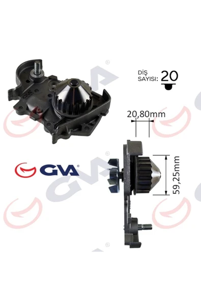 GVA Devirdaim Mgn R19 1.6 Enj Clio Symol 1.4 K7m Logan Sandero 1.4ı 1.6ı Qashqai 1.6 7700861686 1307700q