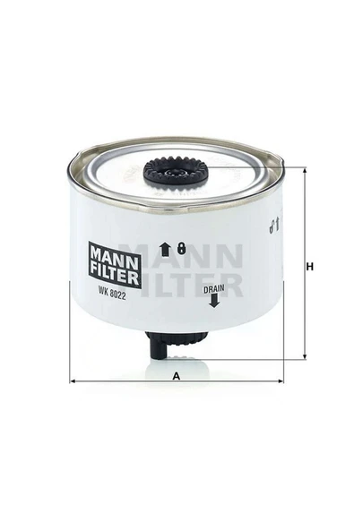 MANN Yakıt Filtresi Landrover DıscoveryUyumlu2.7td 3.0td 3.0sdv6 Rangerover Sport 2.td 3.0td 3.0t6 Wk8022 ürün görseli