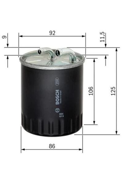 Bosch Mazot Fıltresı Mercedes Uyumlu W203 W204 W211 02-08 X204 X164 Sprınter 06- Vıano Vıto W164 W254 ürün görseli