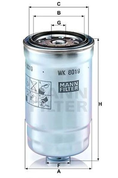 MANN Hyundai Accent Blue 1.6crdi 2011-2020 Yakıt Filtresi ürün görseli