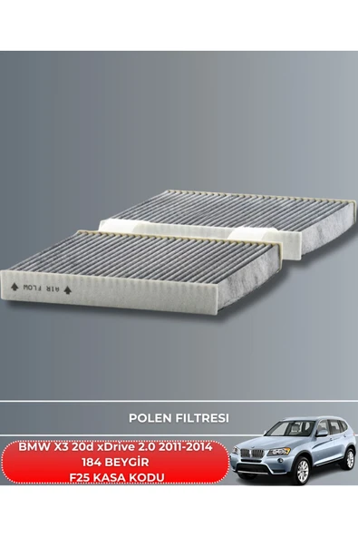 Petrol Ofisi BMW X3 20d xDrive 2.0 2011-2012-2013-2014 184 BEYGİR FİLTRE - YAĞ BAKIM SETİ - Resim 4