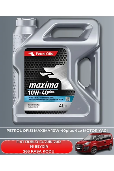 Petrol Ofisi FIAT DOBLO 1.4 2010-2011-2012 95 BEYGİR FİLTRE - YAG BAKIM SETİ - Resim 5