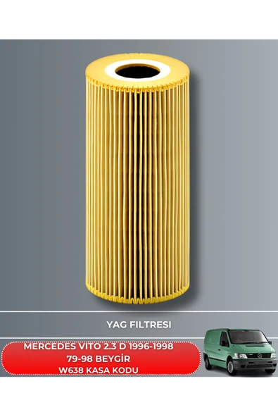Petrol Ofisi MERCEDES VİTO 2.3 D 1996-1997-1998 79-98 BEYGİR FİLTRE - YAĞ BAKIM SETİ - Resim 3