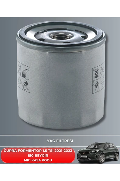Petrol Ofisi CUPRA FORMENTOR 1.5 TSI 2021-2022-2023 150 BEYGİR FİLTRE - YAĞ BAKIM SETİ - Resim 3