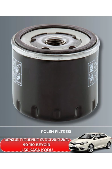 Petrol Ofisi RENAULT FLUENCE 1.5 DCI 2010-2011-2012-2013-2014-2015-2016 90-110 BEYGİR FİLTRE - YAĞ BAKIM SETİ - Resim 3