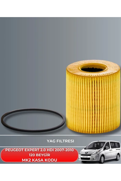 Petrol Ofisi PEUGEOT EXPERT 2.0 HDI 2007-2008-2009-2010 120 BEYGİR FİLTRE - YAG BAKIM SETİ - Resim 3