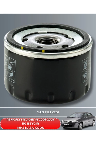 Petrol Ofisi RENAULT MEGANE 1.6 2006-2007-2008-2009 110 BEYGİR FİLTRE - YAĞ BAKIM SETİ - Resim 3