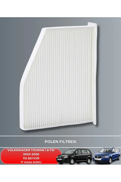 Petrol Ofisi VOLKSWAGEN TOURAN 1.6 FSI 2003-2004-2005-2006 115 BEYGİR FİLTRE - YAĞ BAKIM SETİ - Resim 4