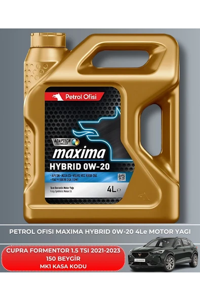 Petrol Ofisi CUPRA FORMENTOR 1.5 TSI 2021-2022-2023 150 BEYGİR FİLTRE - YAĞ BAKIM SETİ - Resim 5