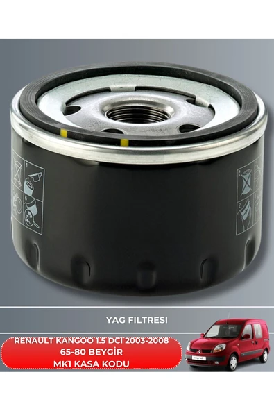 Petrol Ofisi RENAULT KANGOO 1.5 DCI 2003-2004-2005-2006-2007-2008 65-80 BEYGİR FİLTRE - YAĞ BAKIM SETİ - Resim 3