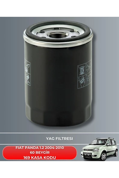 Petrol Ofisi FIAT PANDA 1.2 2004-2005-2006-2007-2008-2009-2010 60 BEYGİR FİLTRE - YAG BAKIM SETİ - Resim 3