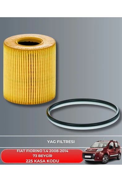 Petrol Ofisi FIAT FIORINO 1.4 2008-2009-2010-2011-2012-2013-2014 73 BEYGİR FİLTRE - YAG BAKIM SETİ - Resim 3