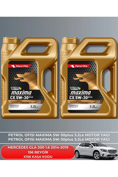 Petrol Ofisi MERCEDES GLA 200 1.6 2014-2015-2016-2017-2018-2019 156 BEYGİR FİLTRE - YAĞ BAKIM SETİ - Resim 5