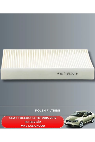 Petrol Ofisi SEAT TOLEDO 1.4 TDI 2015-2016-2017 90 BEYGİR FİLTRE - YAĞ BAKIM SETİ - Resim 4