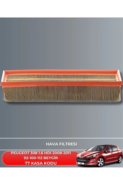 Petrol Ofisi PEUGEOT 308 1.6 HDI - E-HDI 2008-2009-2010-2011 EURO 4 92-100-112 BEYGİR FİLTRE - YAG BAKIM SETİ - Resim 2
