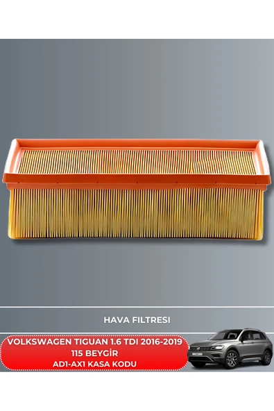 Petrol Ofisi Vw Volkswagen Tıguan 1.6 Tdı 2016-2017-2018-2019 115 Beygir Filtre - Yağ Bakım Seti - Resim 2