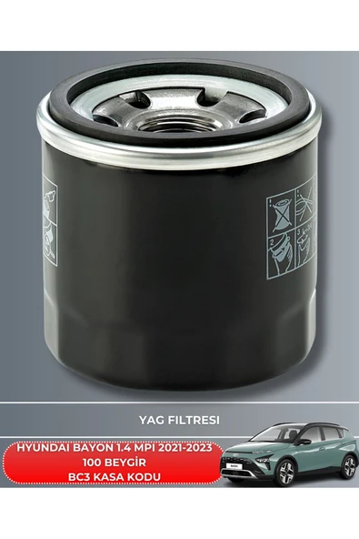 Petrol Ofisi HYUNDAI BAYON 1.4 MPI 2021-2022-2023 100 BEYGİR BAKIM SETİ - Resim 3