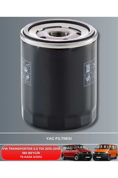Petrol Ofisi VOLKSWAGEN TRANSPORTER 2.0 TDI 2015-2016-2017-2018 180 BEYGİR FİLTRE - YAĞ BAKIM SETİ - Resim 3
