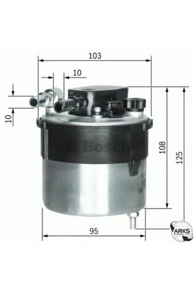 Bosch Ford Focus 2 2003-2007 Mazot Filtresi Marka ürün görseli