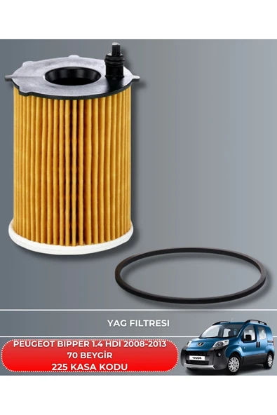 Petrol Ofisi PEUGEOT BIPPER 1.4 HDI 2008-2009-2010-2011-2012-2013 70 BEYGİR FİLTRE - YAG BAKIM SETİ - Resim 3