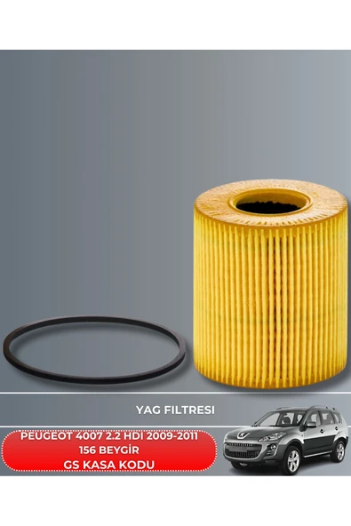 Petrol Ofisi PEUGEOT 4007 2.2 HDI 2009-2010-2011 156 BEYGİR FİLTRE - YAG BAKIM SETİ - Resim 3