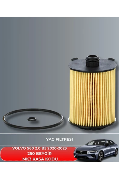 Petrol Ofisi VOLVO S60 2.0 B5 2020-2021-2022-2023 250 BEYGİR FİLTRE - YAĞ BAKIM SETİ - Resim 3