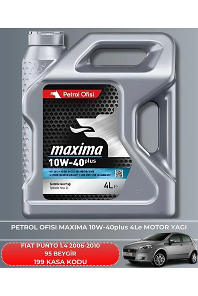 Petrol Ofisi FIAT PUNTO 1.4 2006-2007-2008-2009-2010 95 BEYGİR FİLTRE - YAG BAKIM SETİ - Resim 5