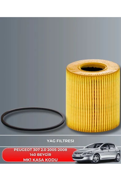 Petrol Ofisi PEUGEOT 307 2.0 2005-2006-2007-2008 140 BEYGİR FİLTRE - YAG BAKIM SETİ - Resim 3