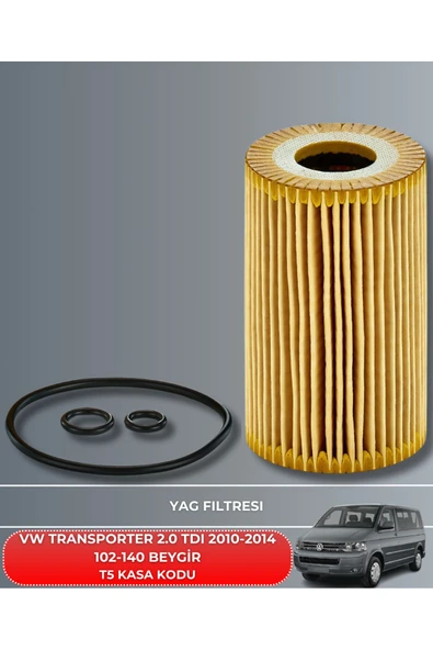 Petrol Ofisi VOLKSWAGEN TRANSPORTER 2.0 TDI 2010-2011-2012-2013-2014 102-140 BEYGİR FİLTRE - YAĞ BAKIM SETİ - Resim 3